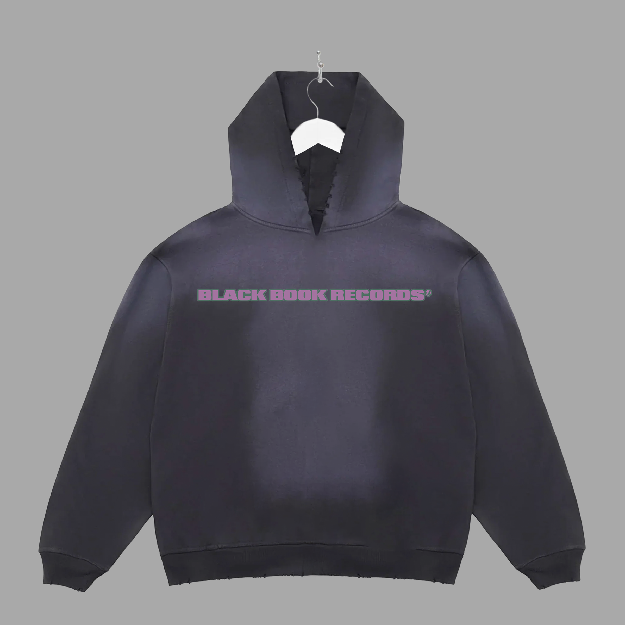 B HAND - PURPLE - HOODIE - "PREMIUM-BOX FIT"