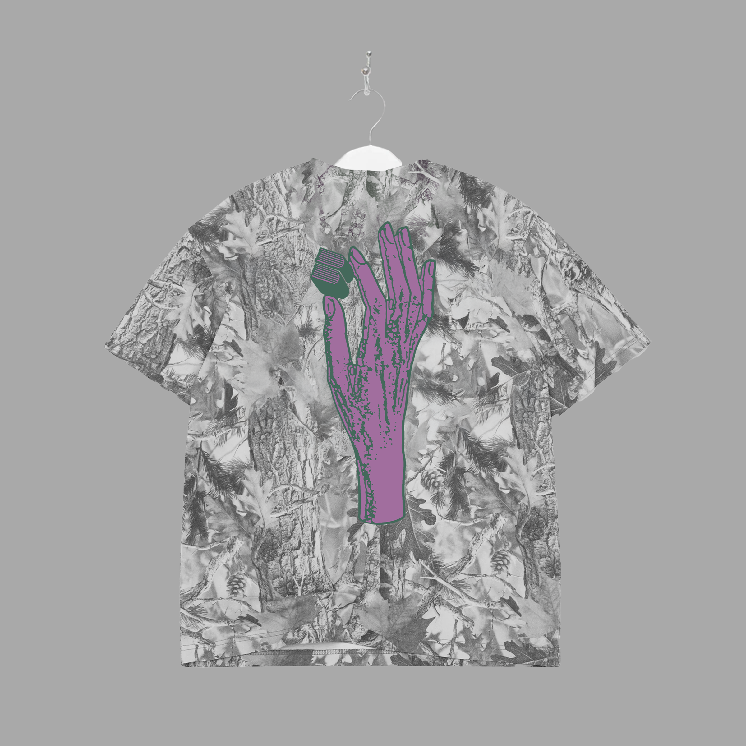 B HAND - PURPLE TEE - "PREMIUM-BOX FIT"