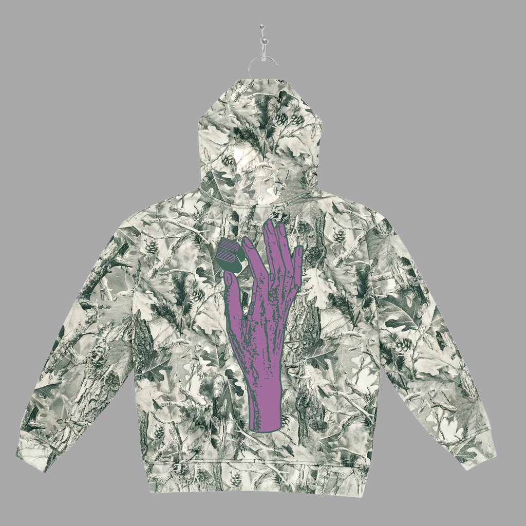 B HAND - PURPLE - HOODIE - "PREMIUM-BOX FIT"
