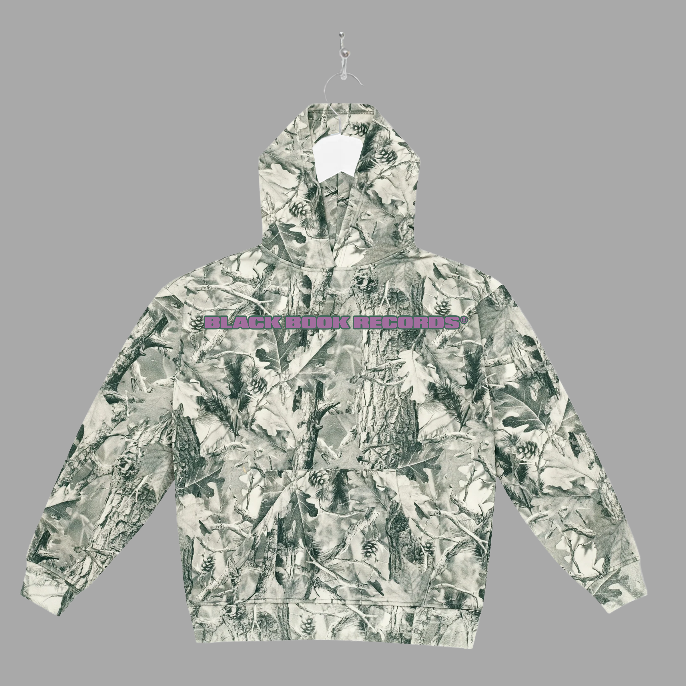 B HAND - PURPLE - HOODIE - "PREMIUM-BOX FIT"