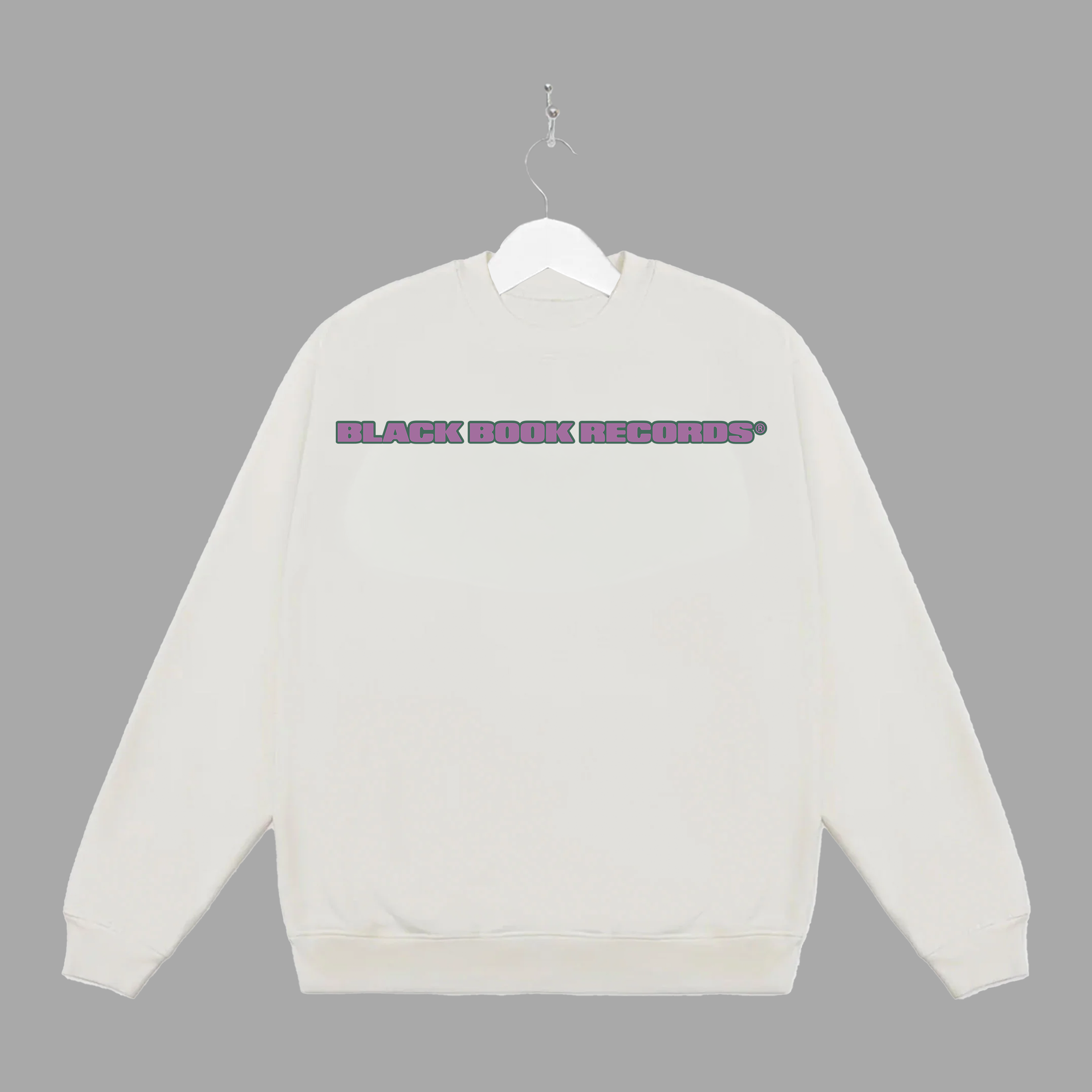 B HAND - PURPLE - CREWNECK - "PREMIUM-BOX FIT"