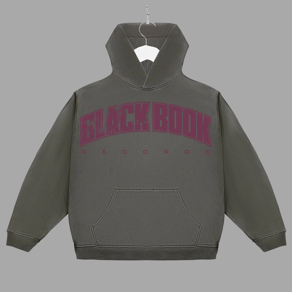 BLACK BOOK UNI - PURPLE - HOODIE - "PREMIUM-BOX FIT"