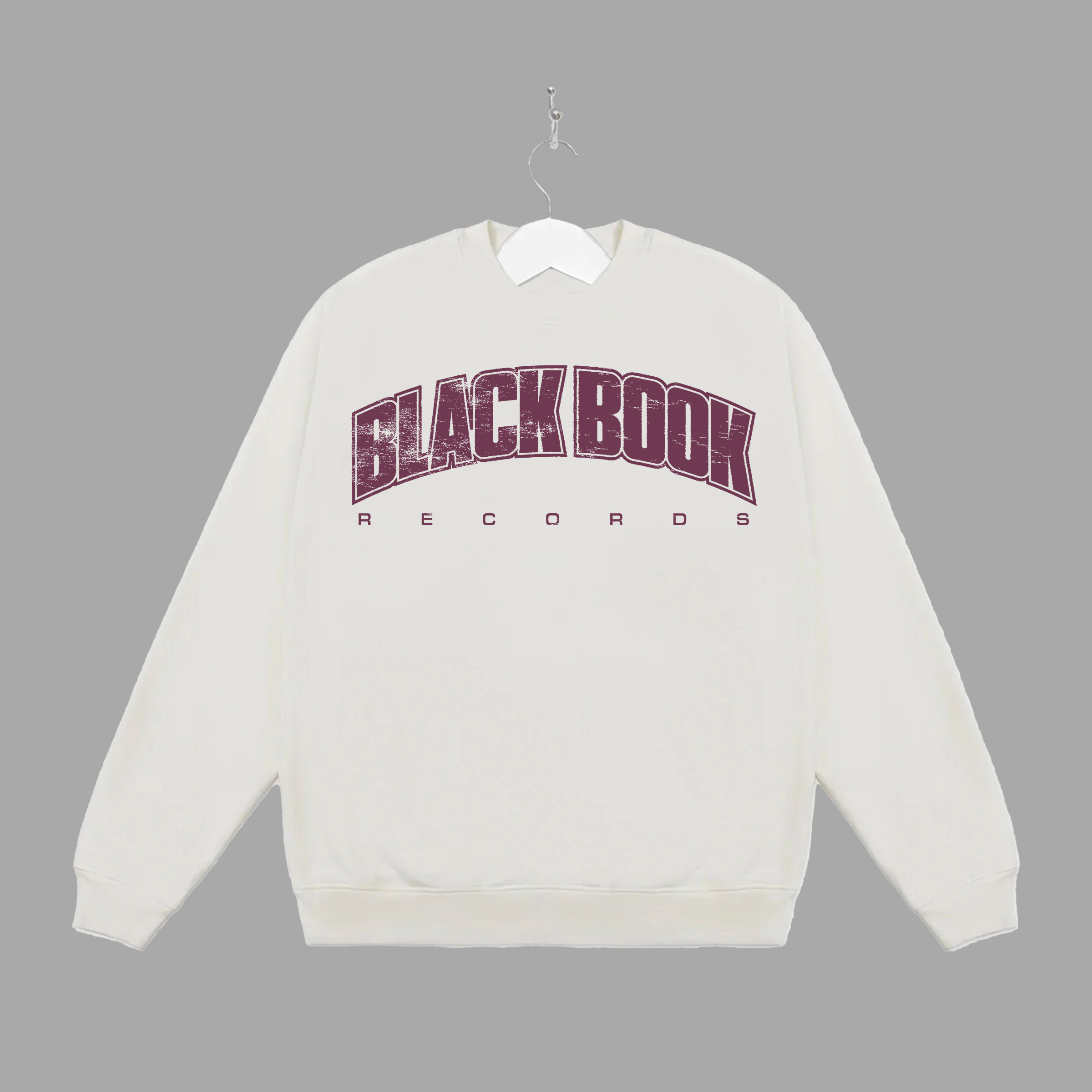 BLACK BOOK UNI - PURPLE - CREWNECK - "PREMIUM-BOX FIT"