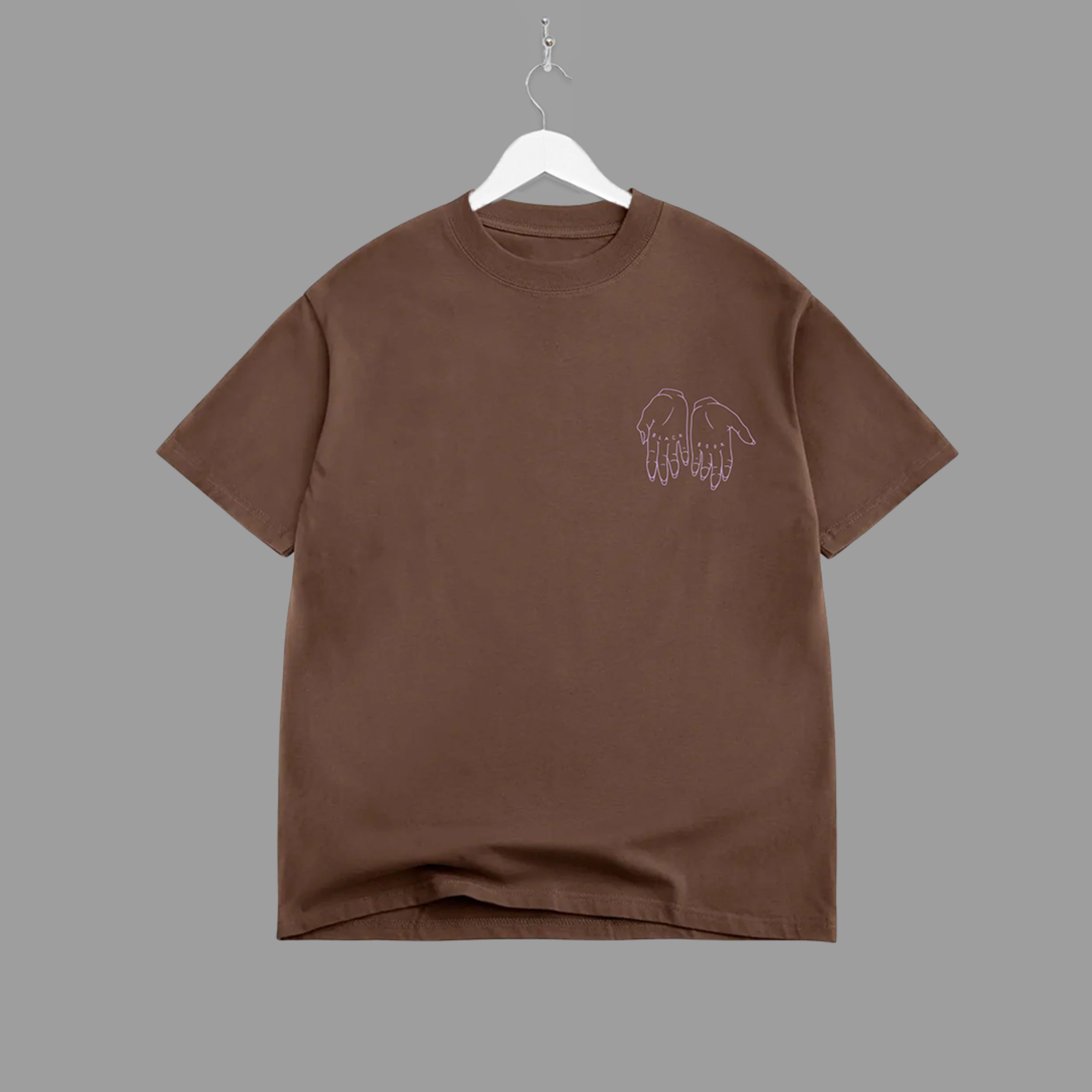 STACKED STONES TEE (BROWN) - "PREMIUM-BOX FIT"