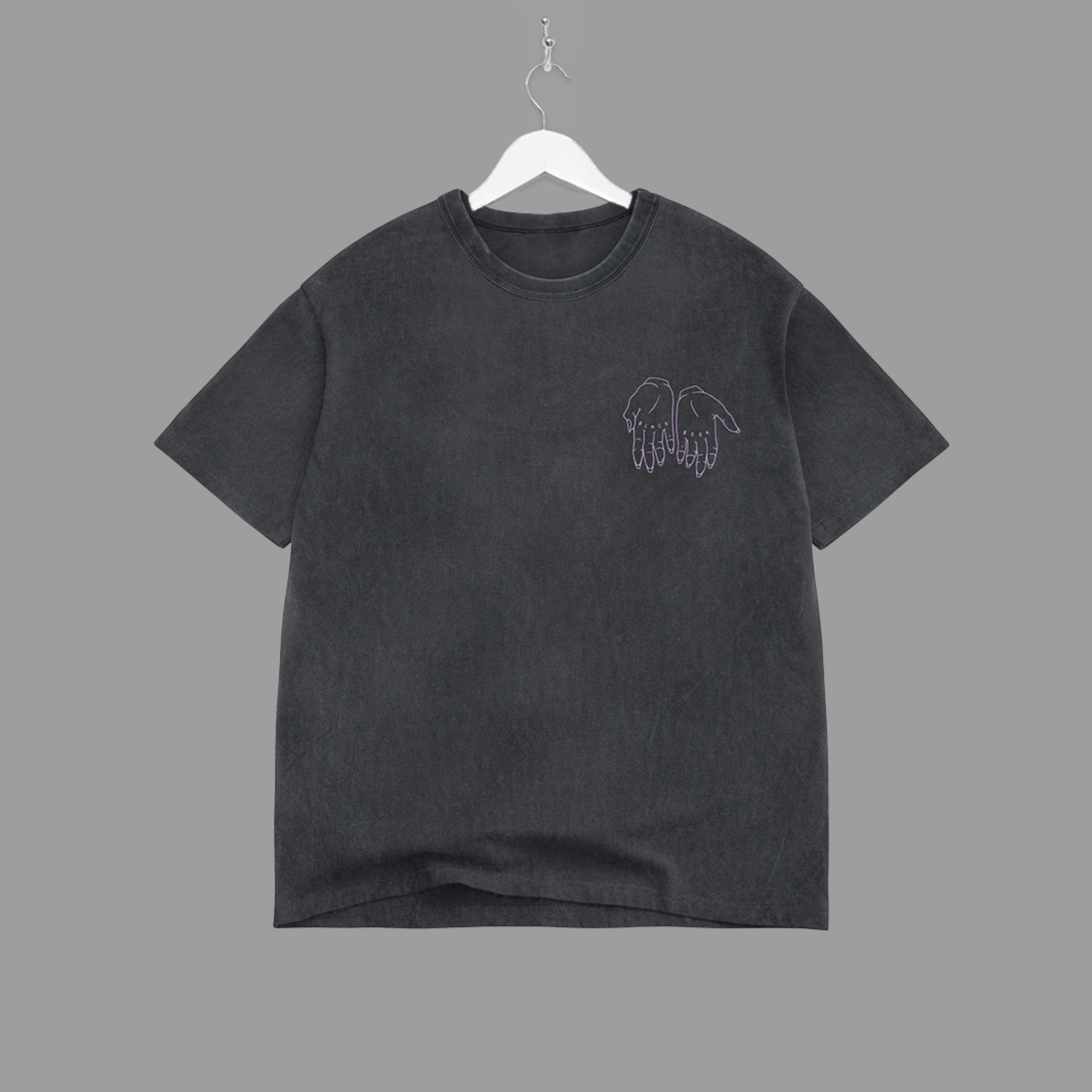 STACKED STONES TEE (VINTAGE BLACK) - "PREMIUM-BOX FIT"