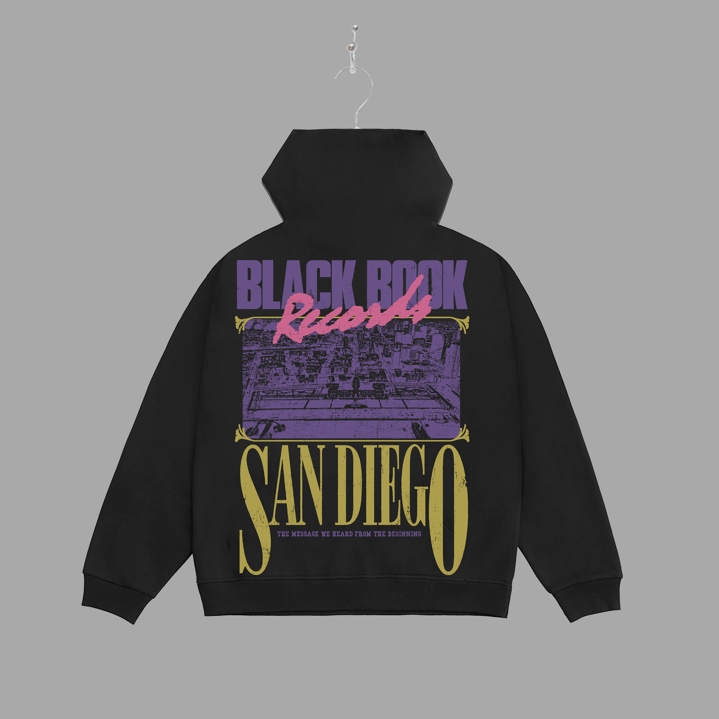 SAN DIEGO IMAGE HOODIE JET BLACK
