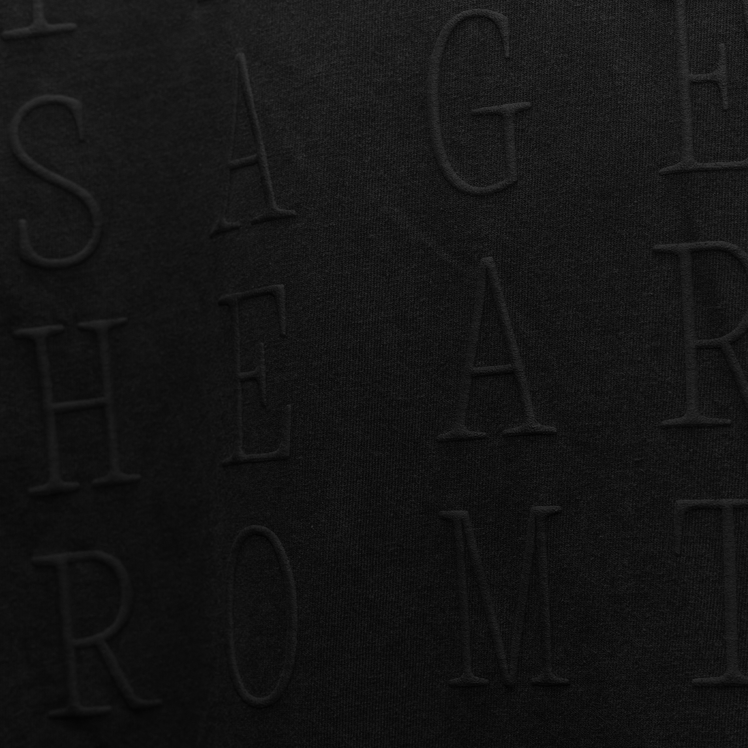 THE MESSAGE TEE - BLACK - "PREMIUM" OVERSIZED  FIT