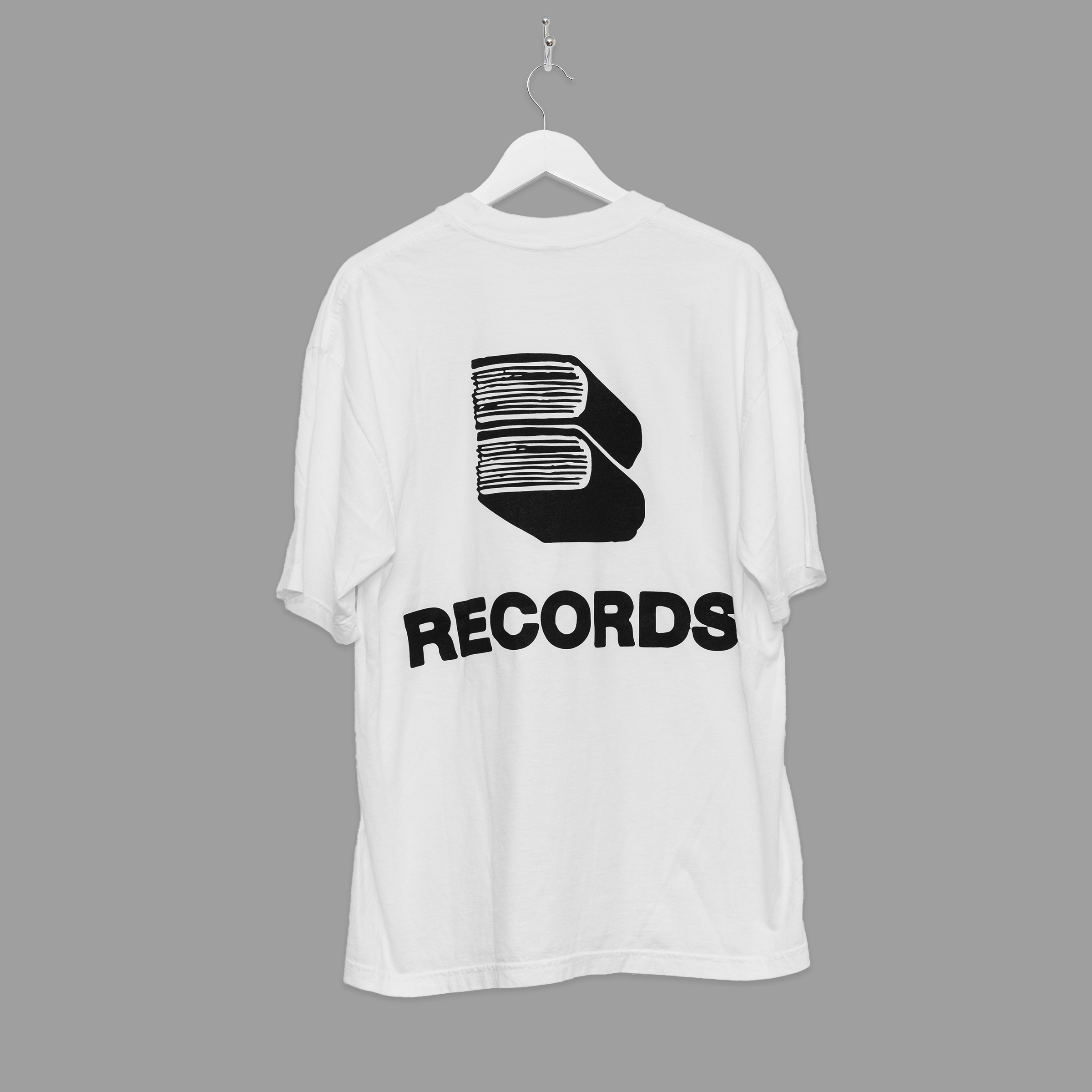 RECORDS BOOK TEE - BLACK/WHITE - "PREMIUM" OVERSIZED FIT