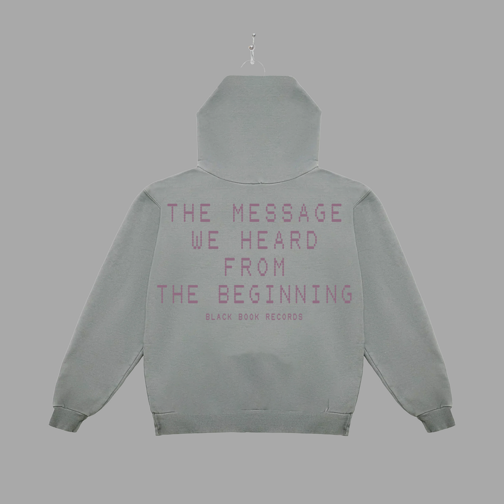 THE MESSAGE FADED - PURPLE - HOODIE - "PREMIUM-BOX FIT"