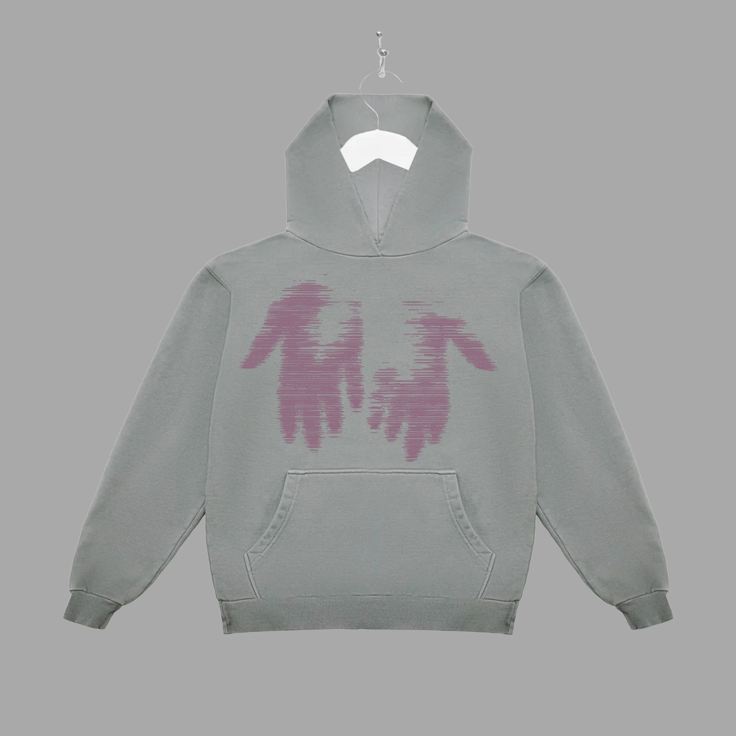 THE MESSAGE FADED - PURPLE - HOODIE - "PREMIUM-BOX FIT"
