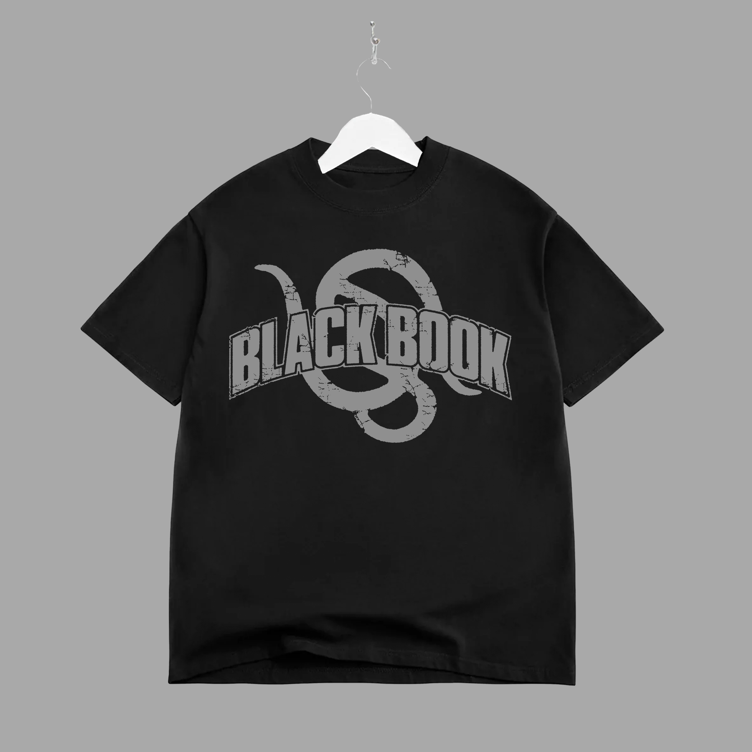 SNAKE - GREY - TEE - "PREMIUM-BOX FIT"