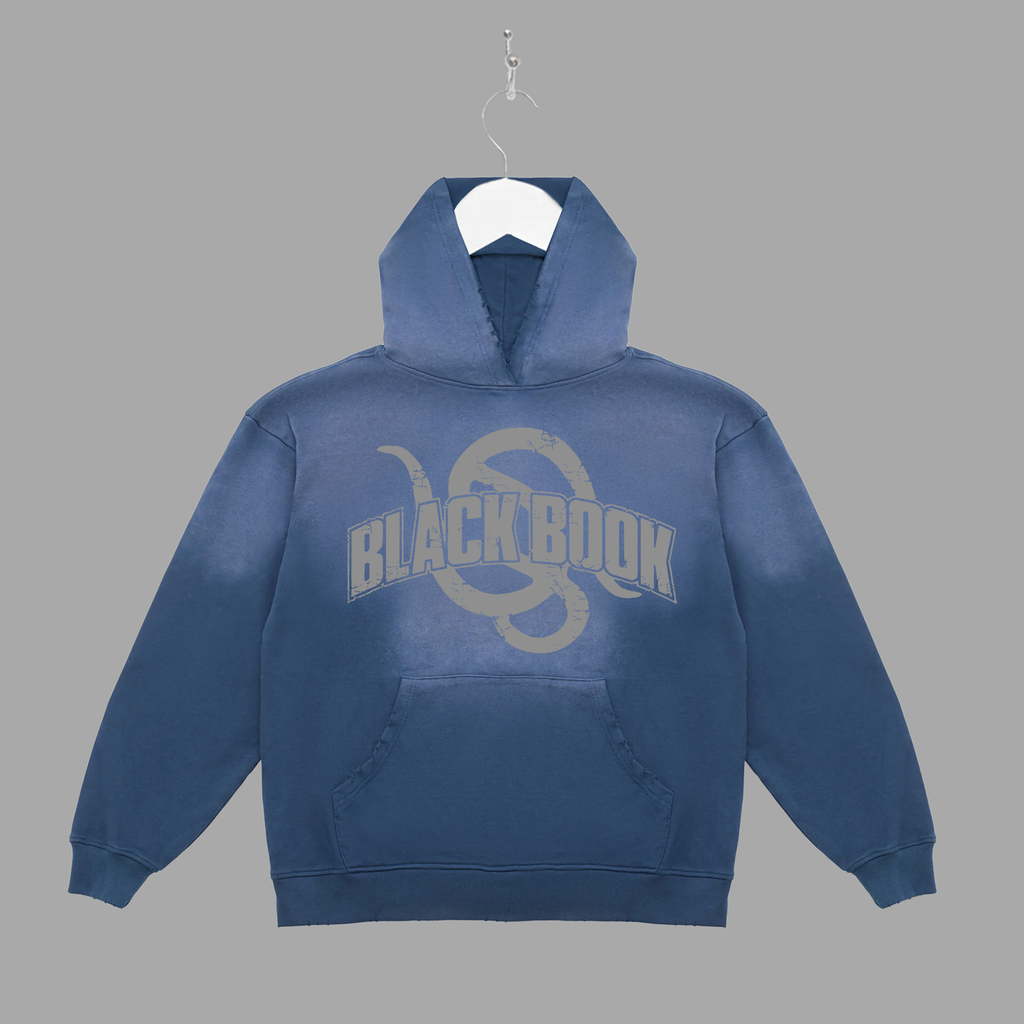 SNAKE - GREY - HOODIE - "PREMIUM-BOX FIT"