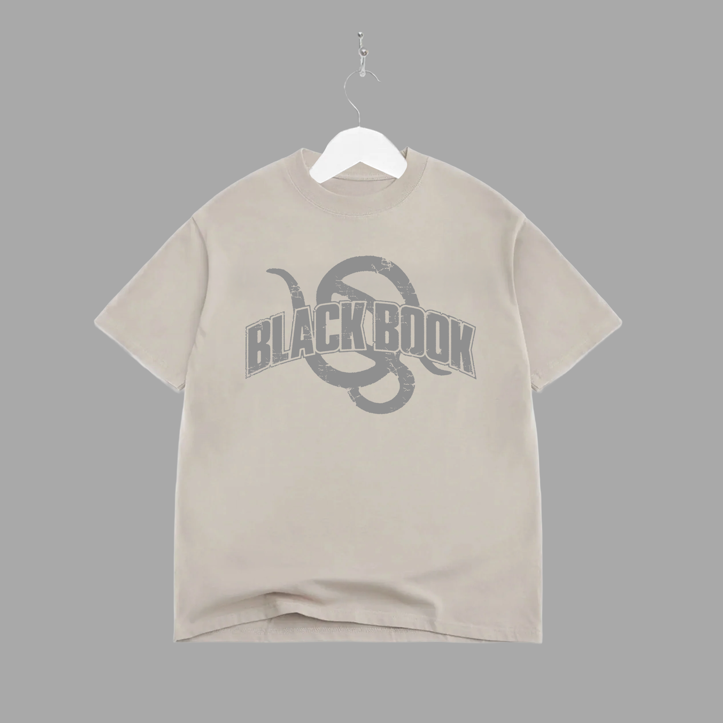 SNAKE - GREY - TEE - "PREMIUM-BOX FIT"