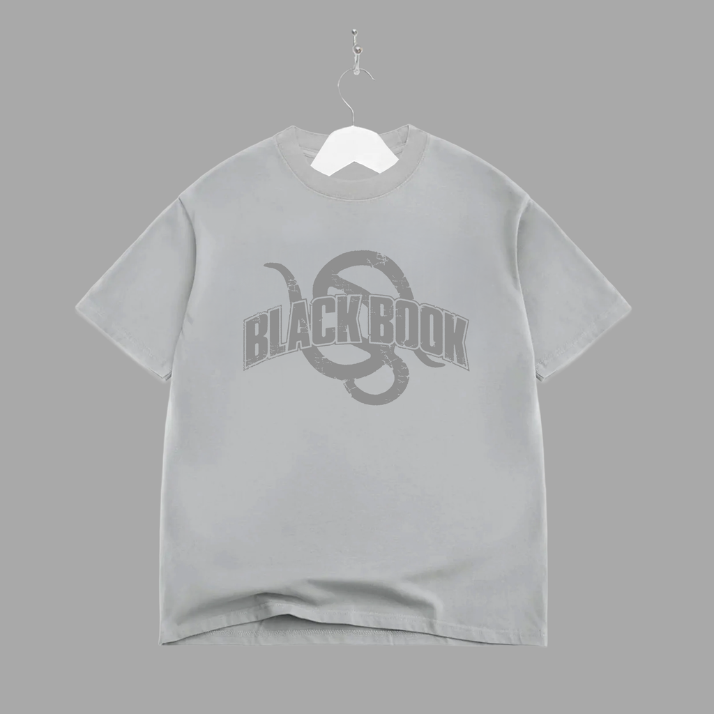 SNAKE - GREY - TEE - "PREMIUM-BOX FIT"