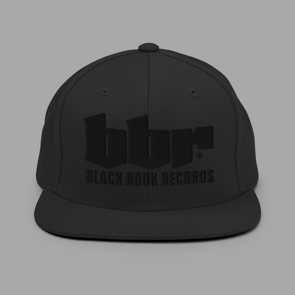 BBR - BLACK - Structured - 6 panel - Snapback Hat