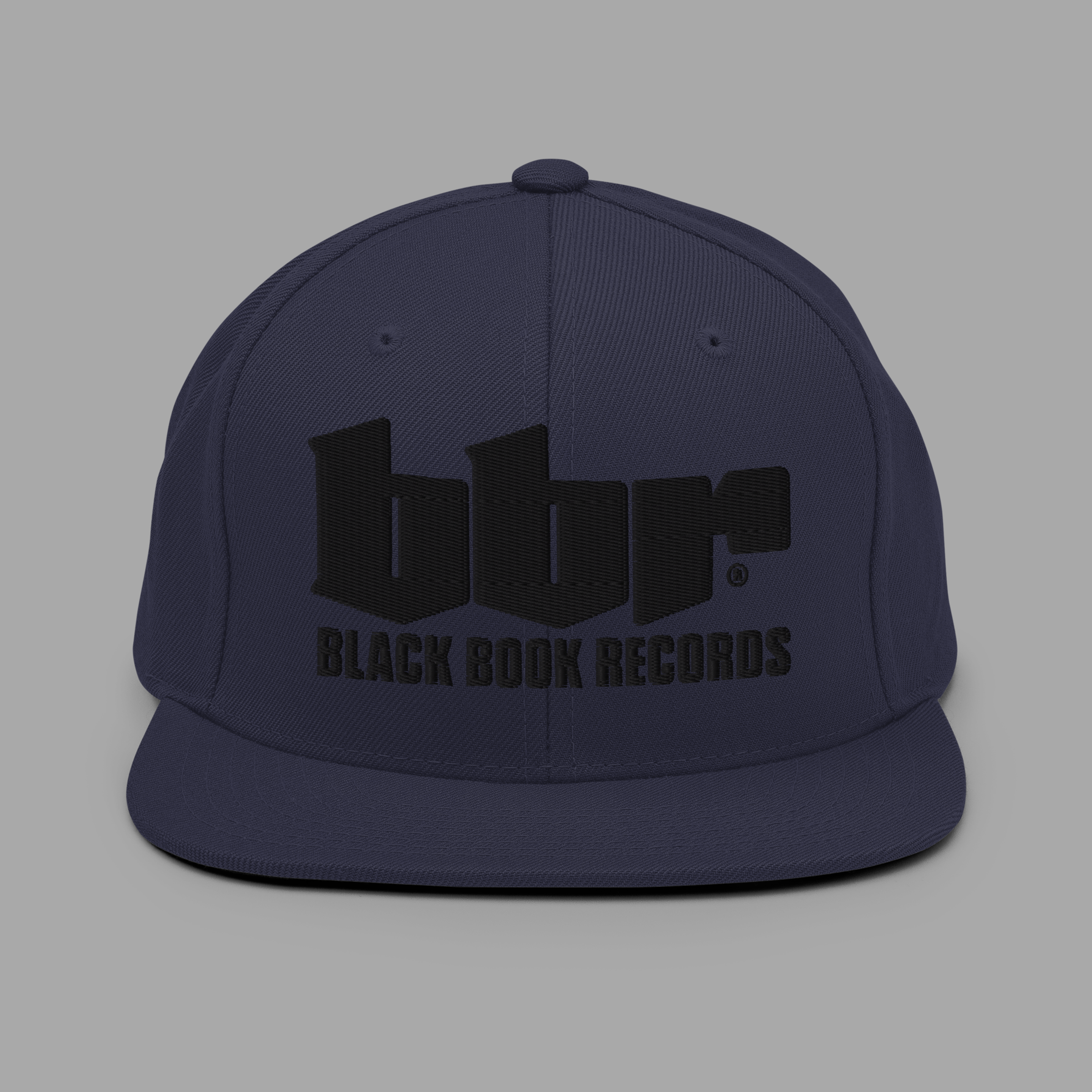 BBR - BLACK - Structured - 6 panel - Snapback Hat