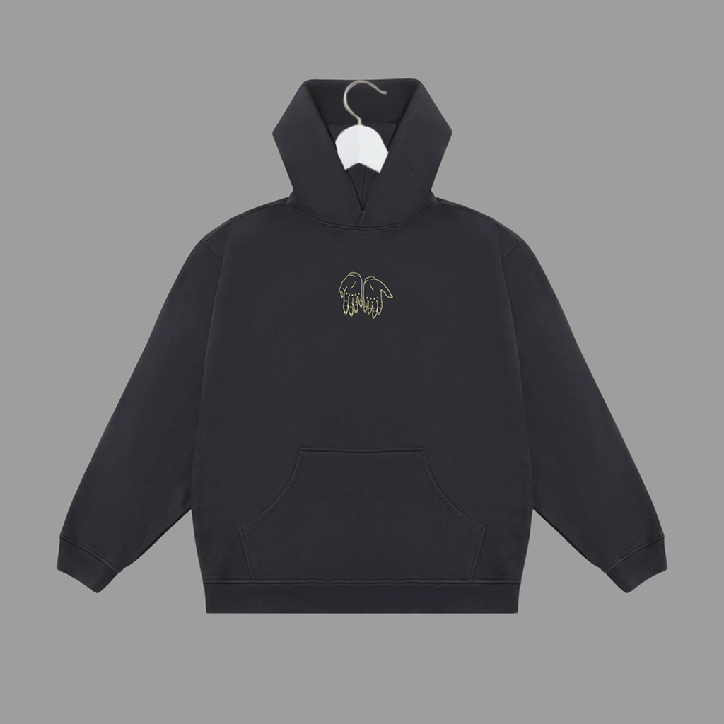 THE BLACK BOOK HOODIE (VINTAGE BLACK) - "PREMIUM-BOX FIT"
