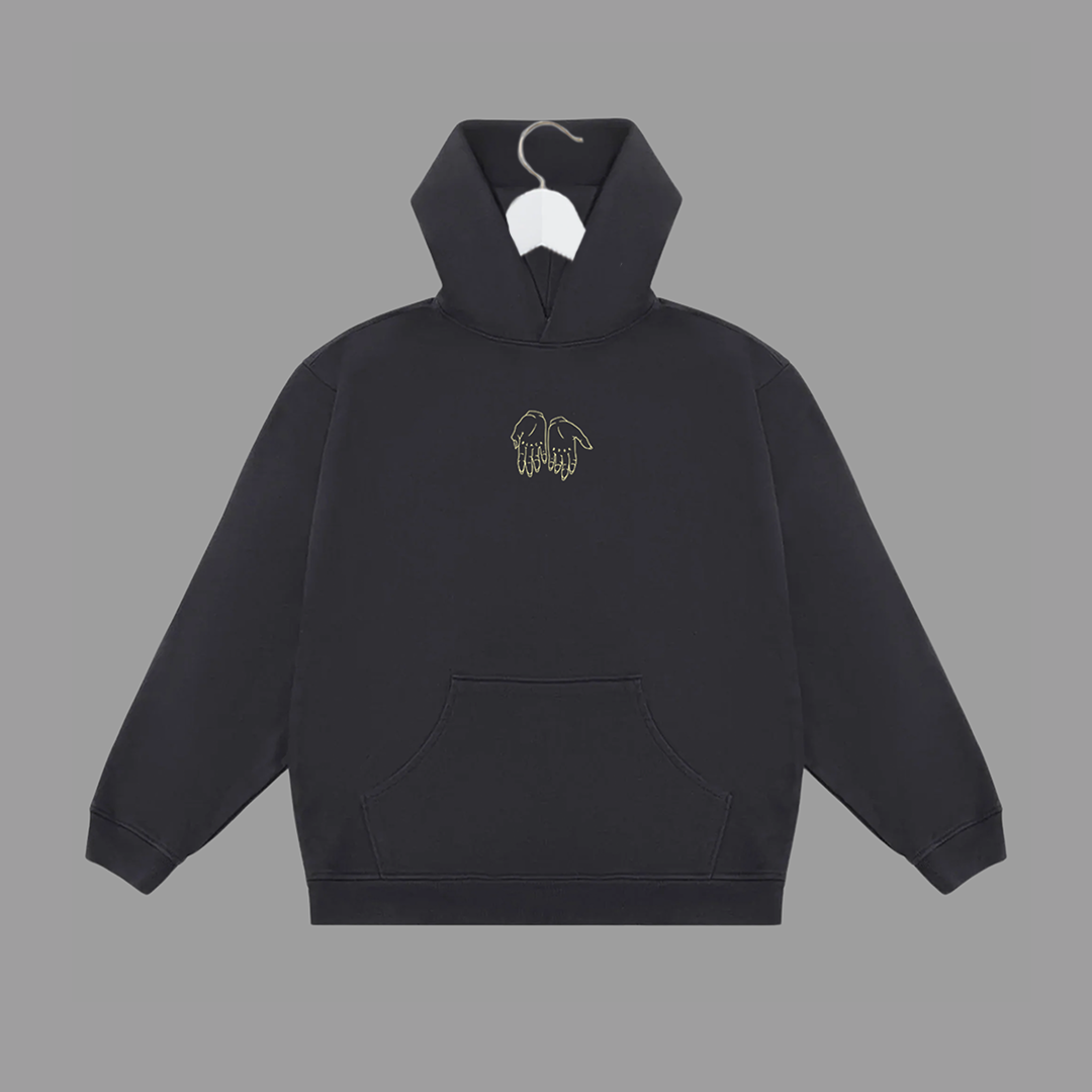 THE BLACK BOOK HOODIE (VINTAGE BLACK) - "PREMIUM-BOX FIT"