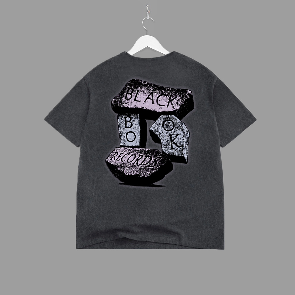 STACKED STONES TEE (VINTAGE BLACK) - "PREMIUM-BOX FIT"