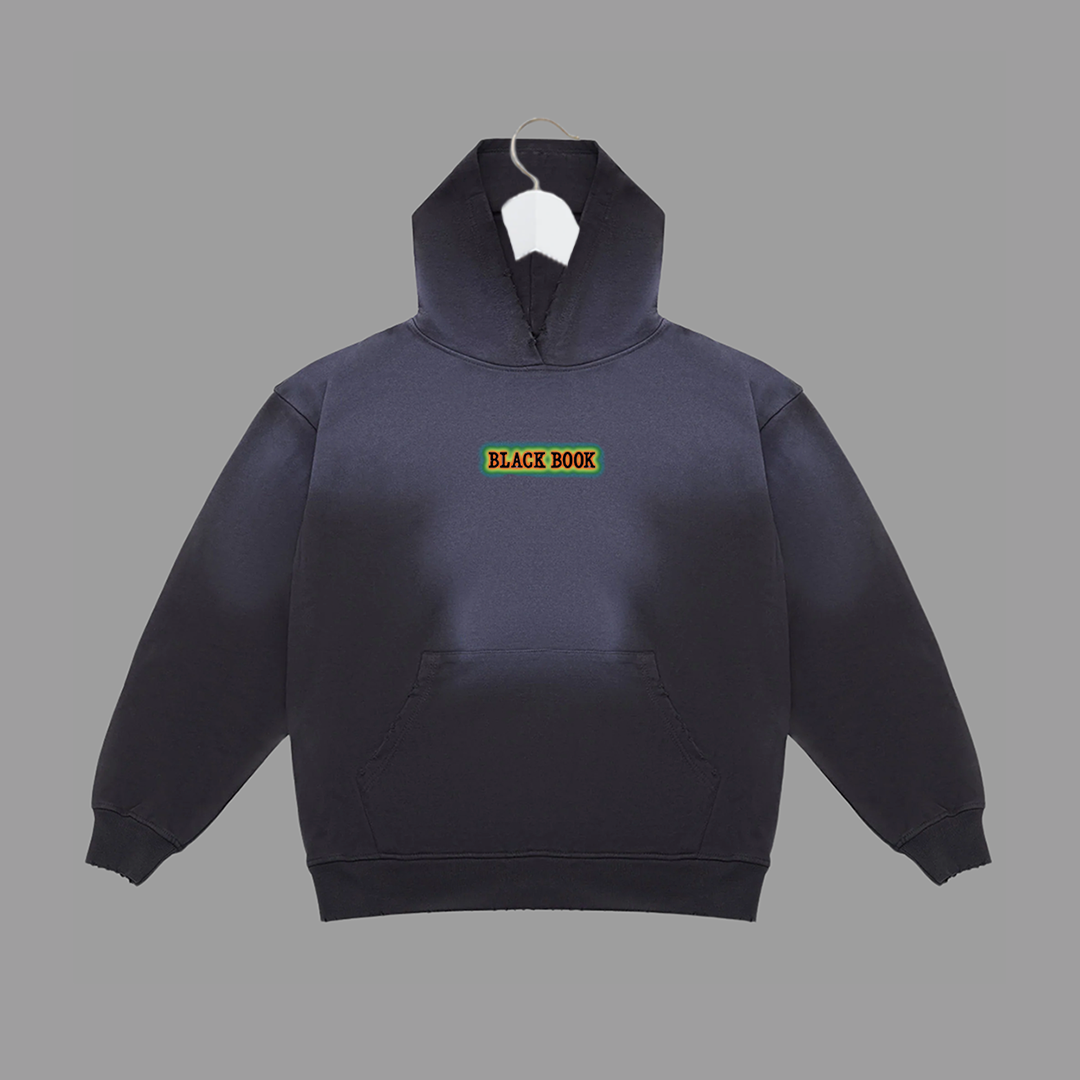THERMAL HANDS HOODIE (POTASSIUM BLACK) - "PREMIUM-BOX FIT"