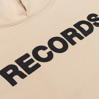 RECORDS HOODIE - TAN