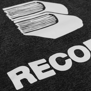 "PREMIUM" OVERSIZED RECORDS HOODIE - GRAPHITE