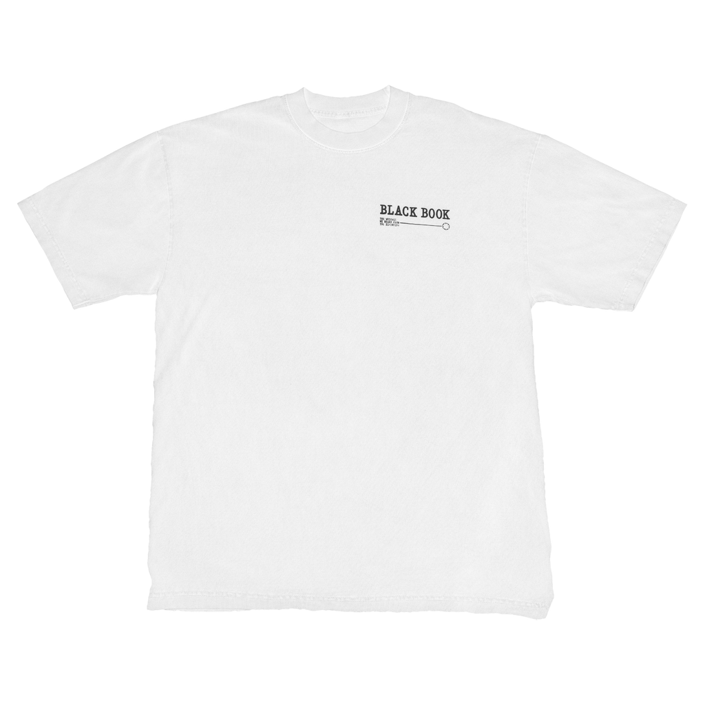 RECORDS HANDS TEE  WHITE/ORANGE - "PREMIUM" OVERSIZED FIT