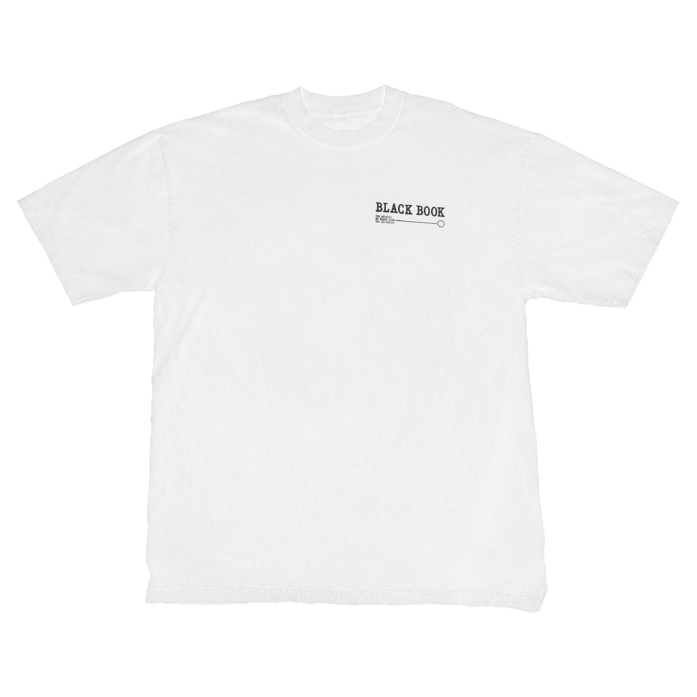 RECORDS HANDS TEE  WHITE/ORANGE - "PREMIUM" OVERSIZED FIT