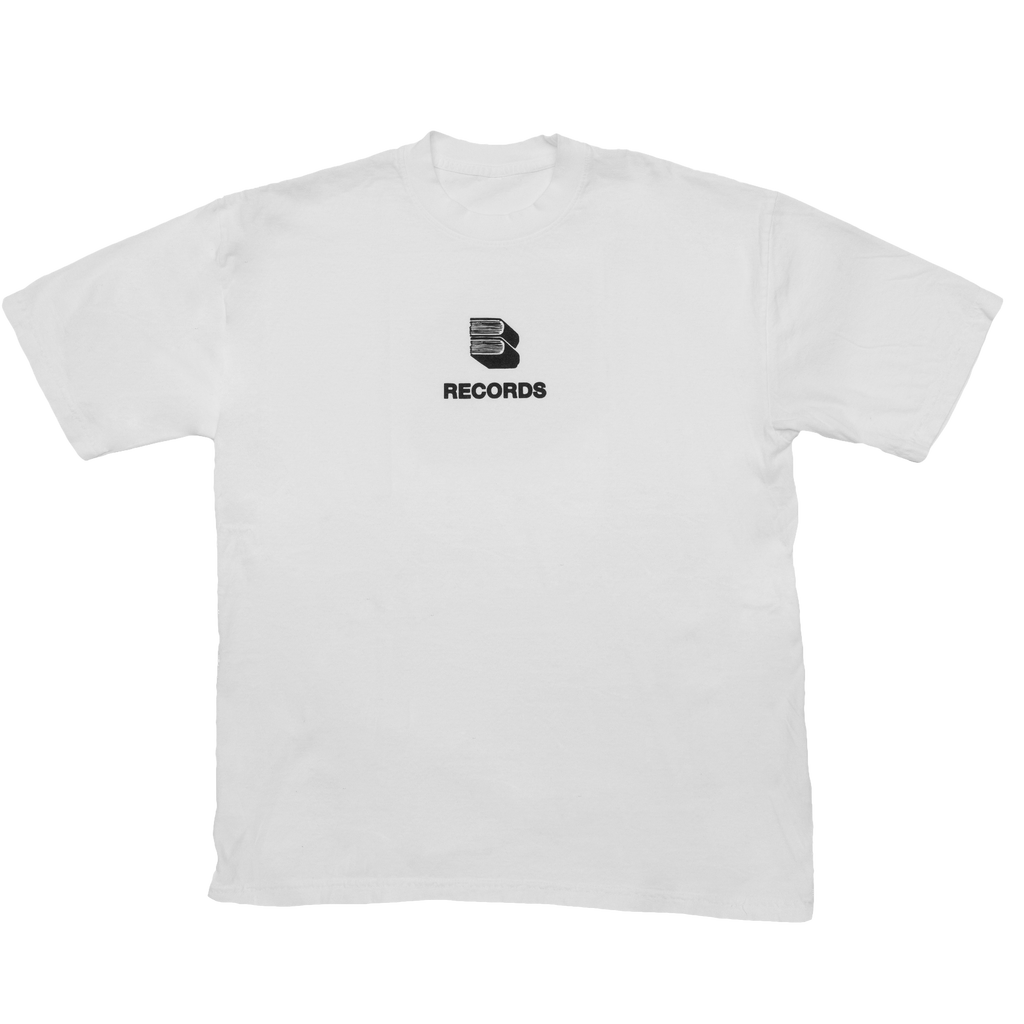 RECORDS BOOK TEE - BLACK/WHITE - "PREMIUM" OVERSIZED FIT
