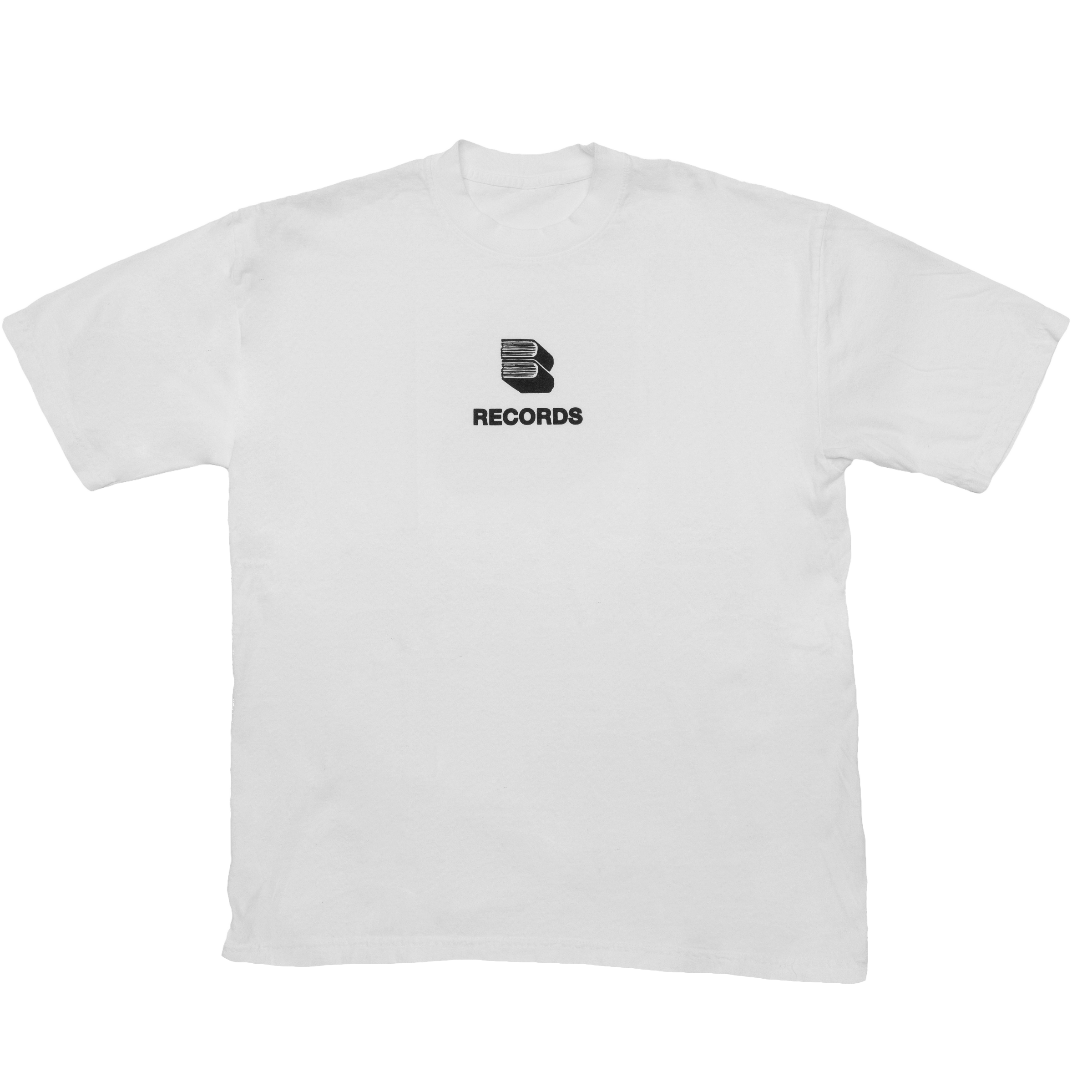RECORDS BOOK TEE - BLACK/WHITE - "PREMIUM" OVERSIZED FIT