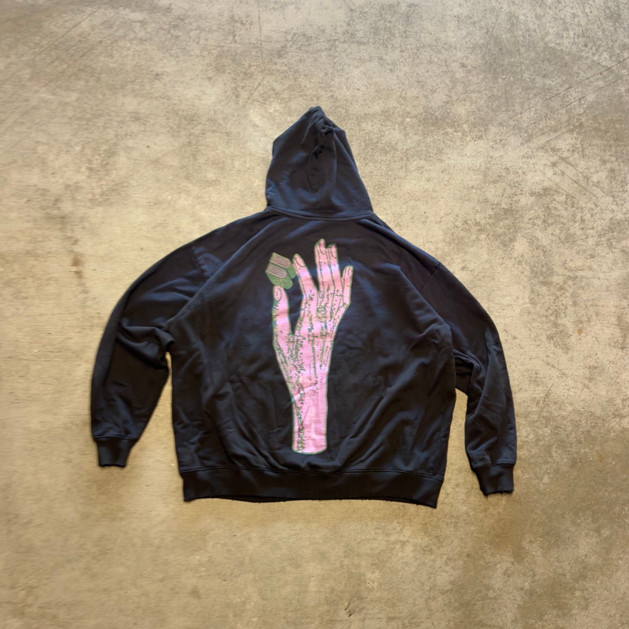 B HAND - PURPLE - HOODIE - "PREMIUM-BOX FIT"