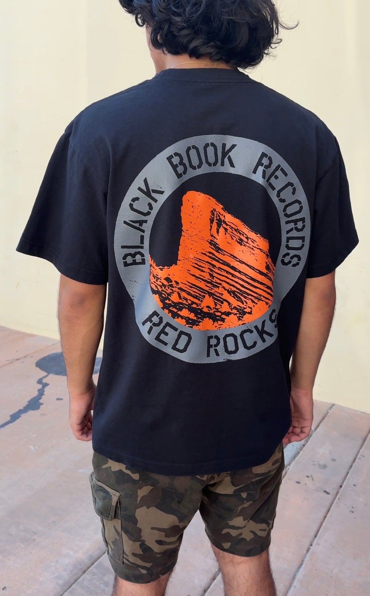 BLACK BOOK x RED ROCKS TEE - "PREMIUM-BOX FIT"