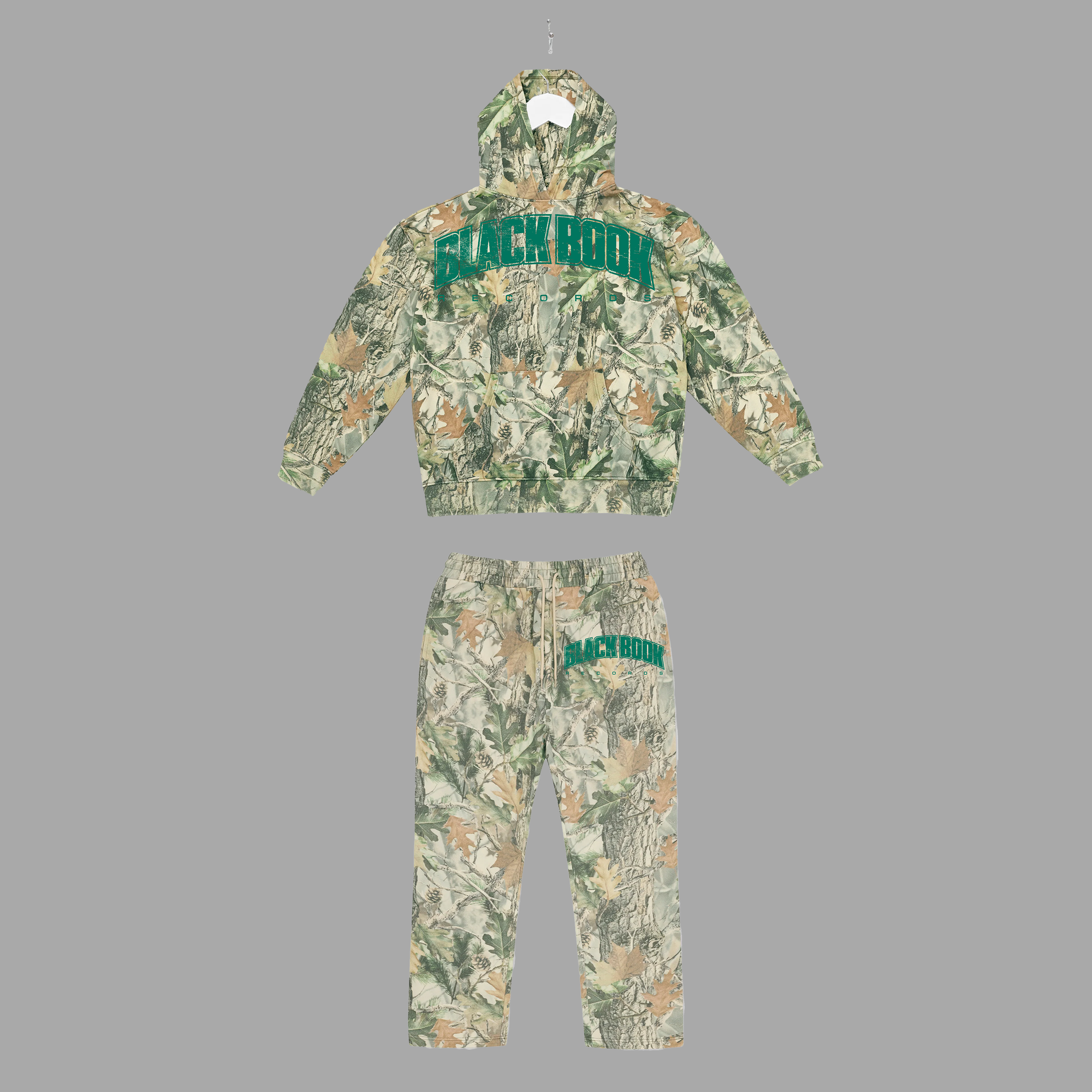 BLACK BOOK UNI - GREEN (CAMO) - PANTS/HOODIE BUNDLE