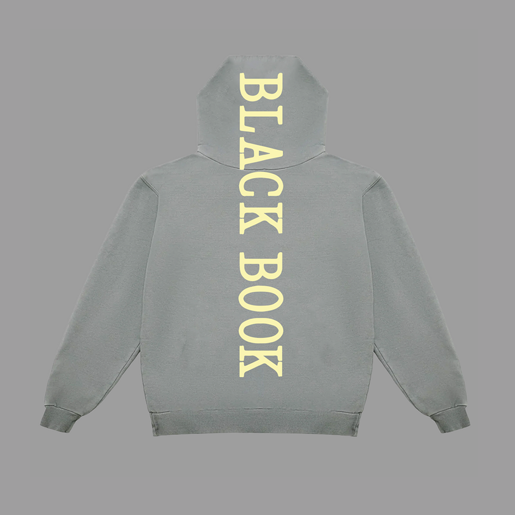 THE BLACK BOOK HOODIE (GRAY) - "PREMIUM-BOX FIT"