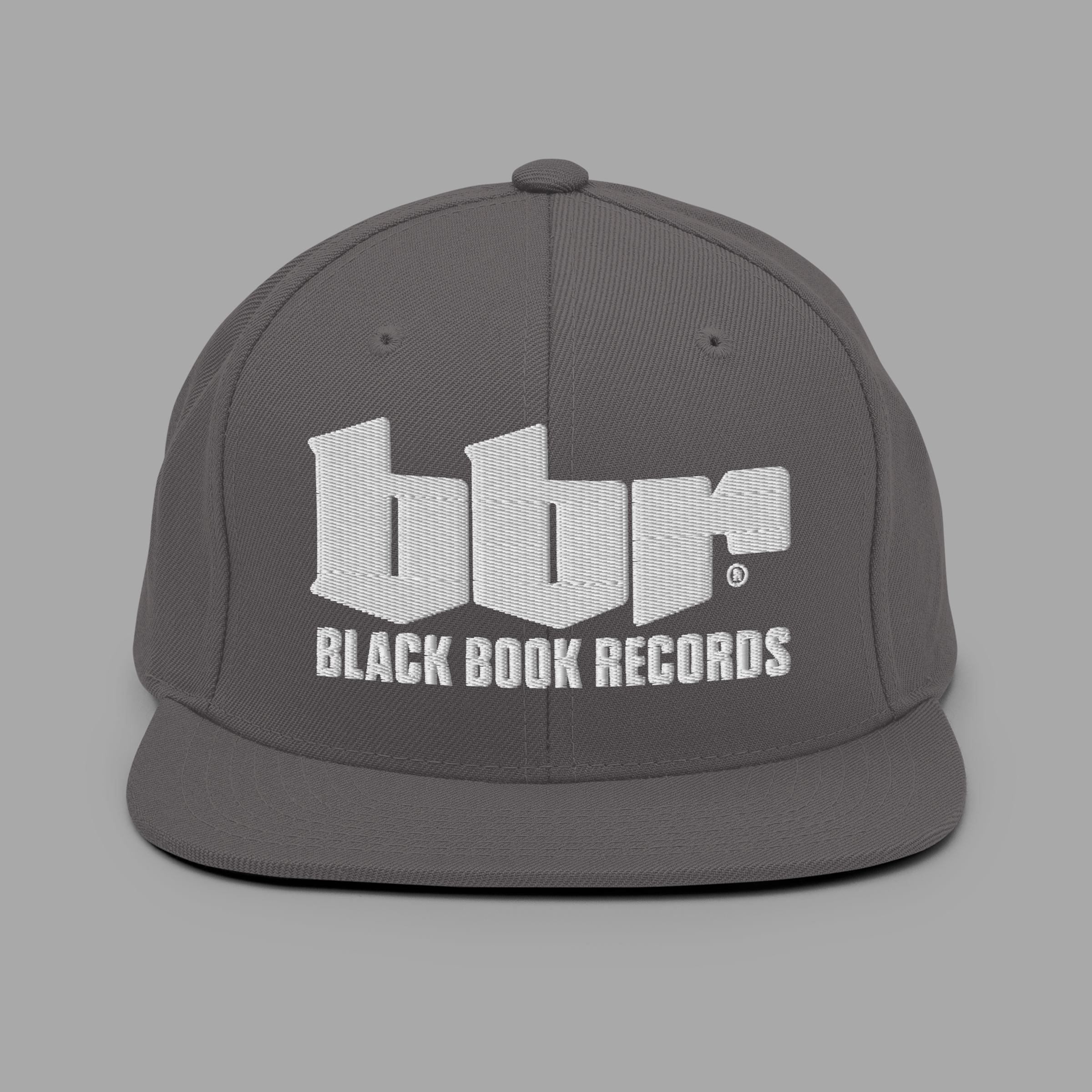 BBR - GREY - Structured - 6 panel - Snapback Hat