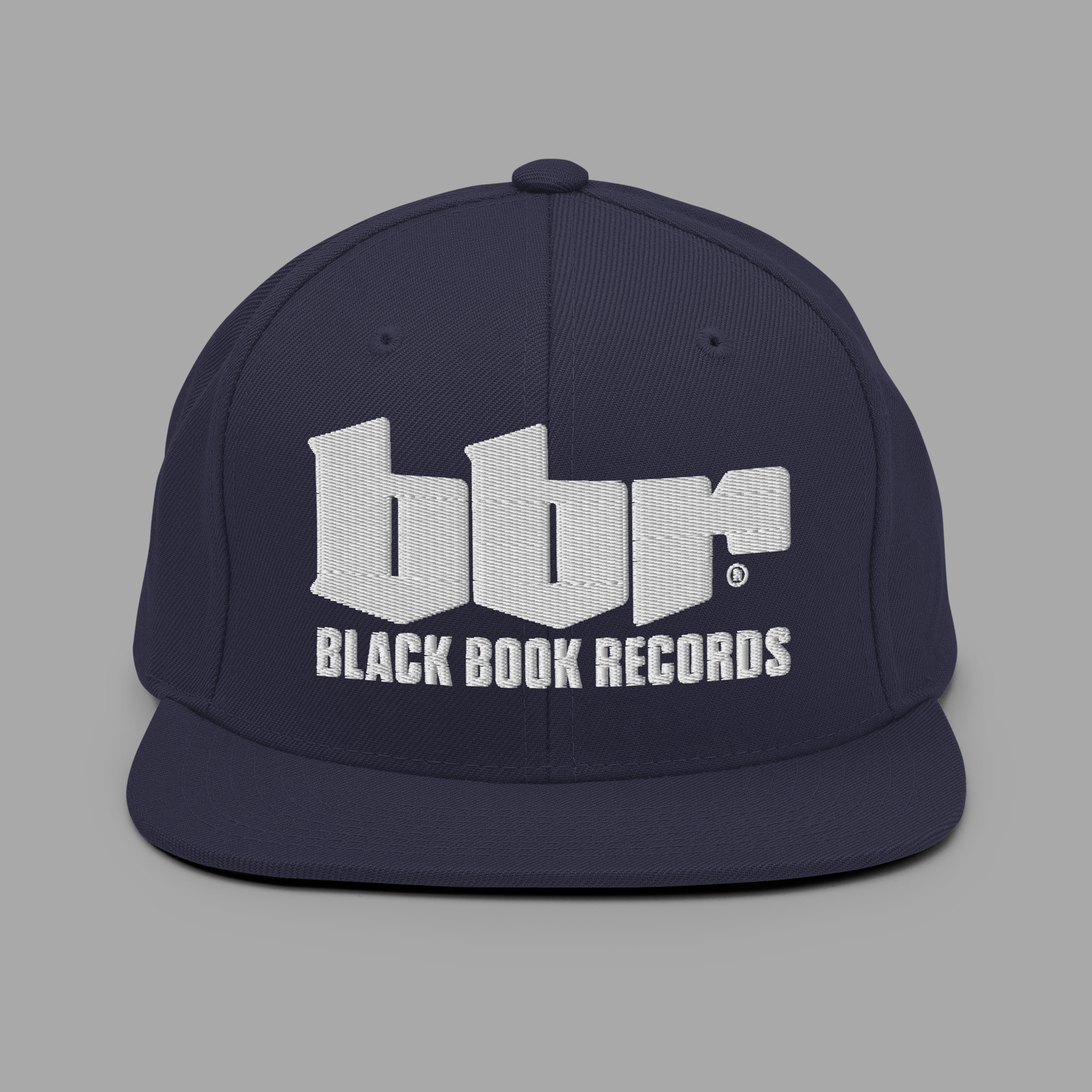 BBR - GREY - Structured - 6 panel - Snapback Hat
