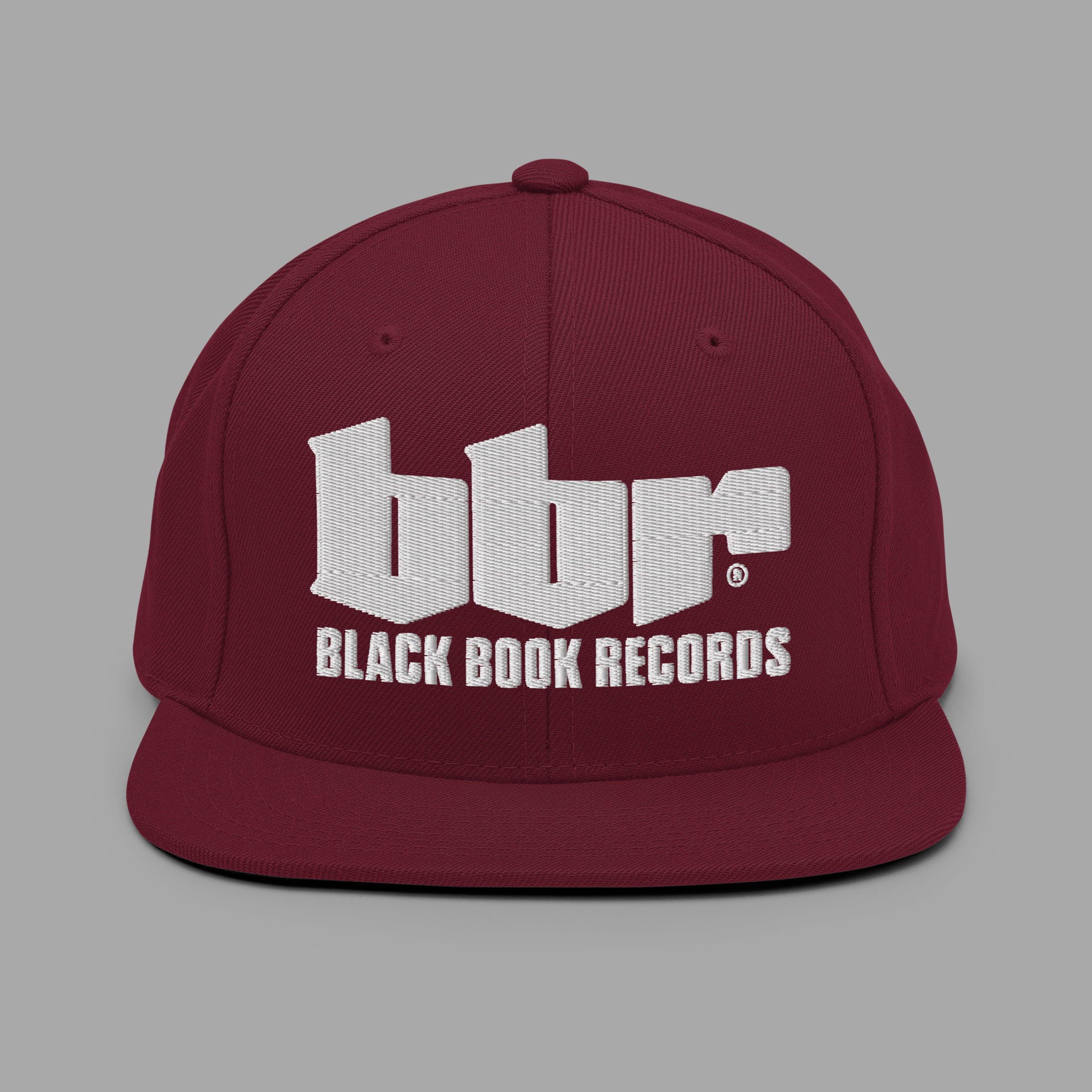 BBR - GREY - Structured - 6 panel - Snapback Hat