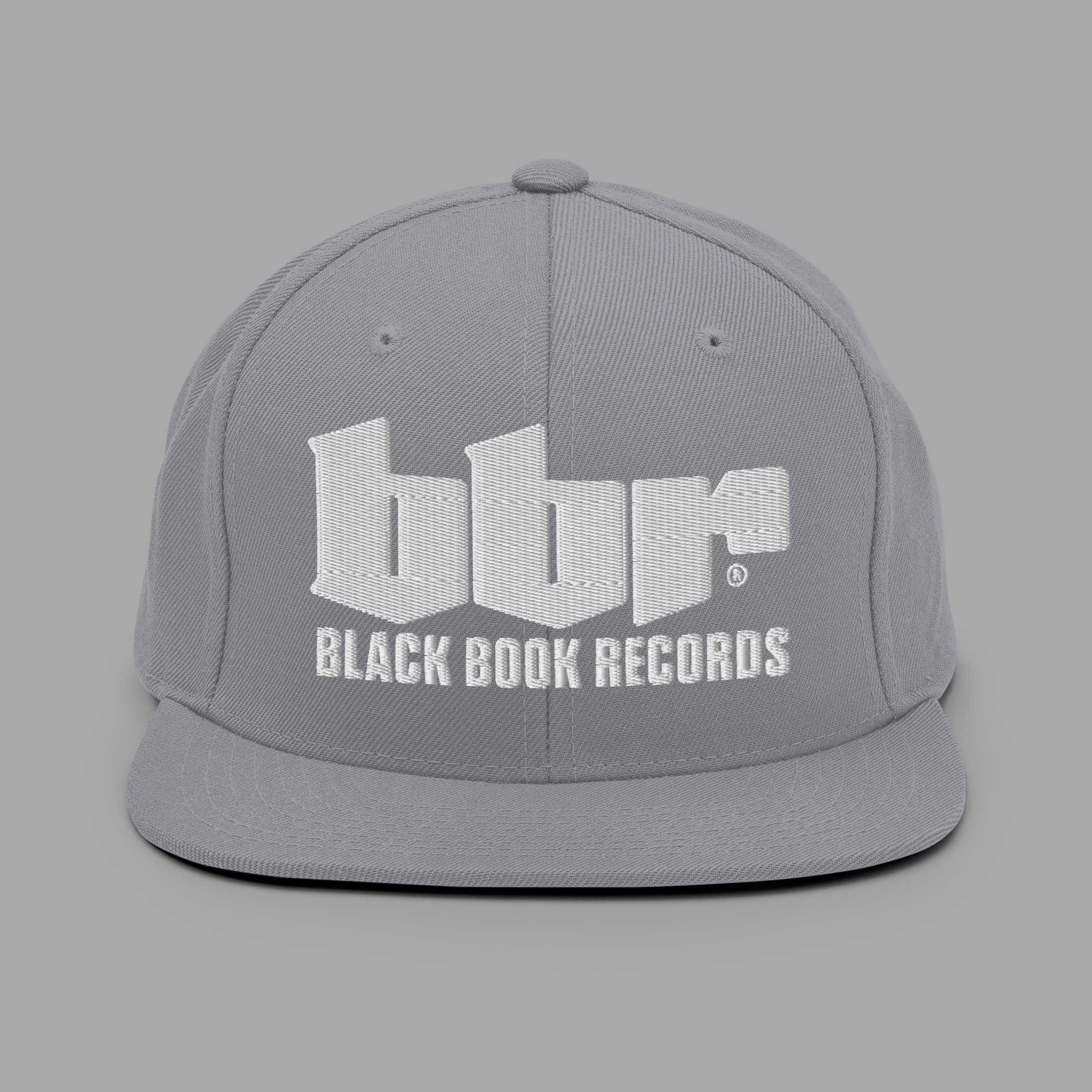 BBR - GREY - Structured - 6 panel - Snapback Hat