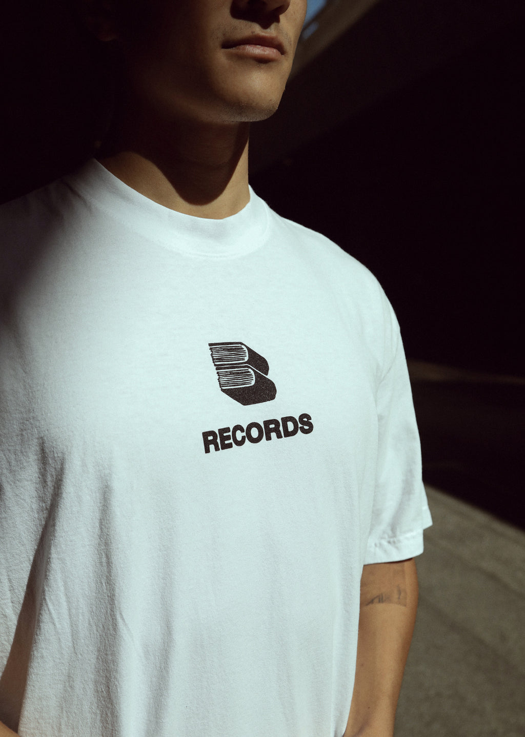 RECORDS BOOK TEE - BLACK/WHITE - "PREMIUM" OVERSIZED FIT