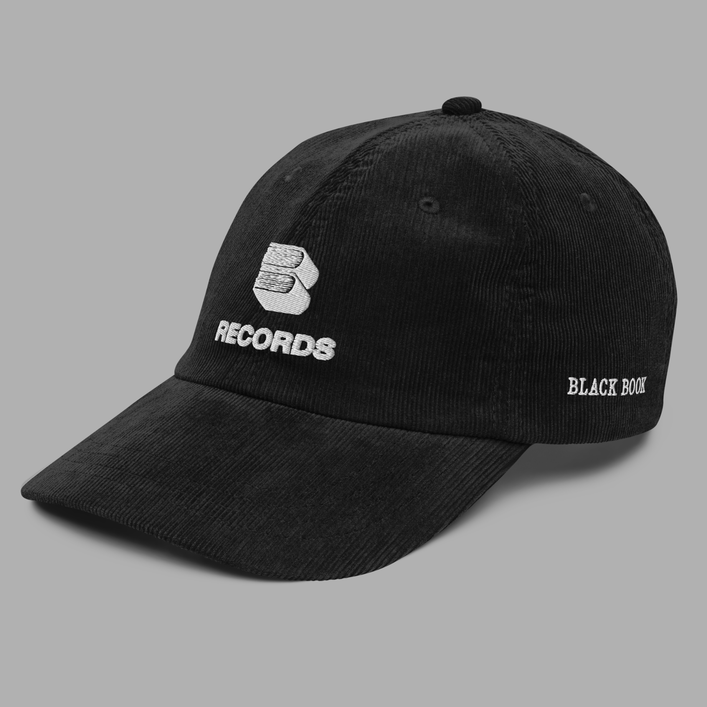 "VINTAGE STYLE" RECORDS BOOK CORDUROY DAD HAT