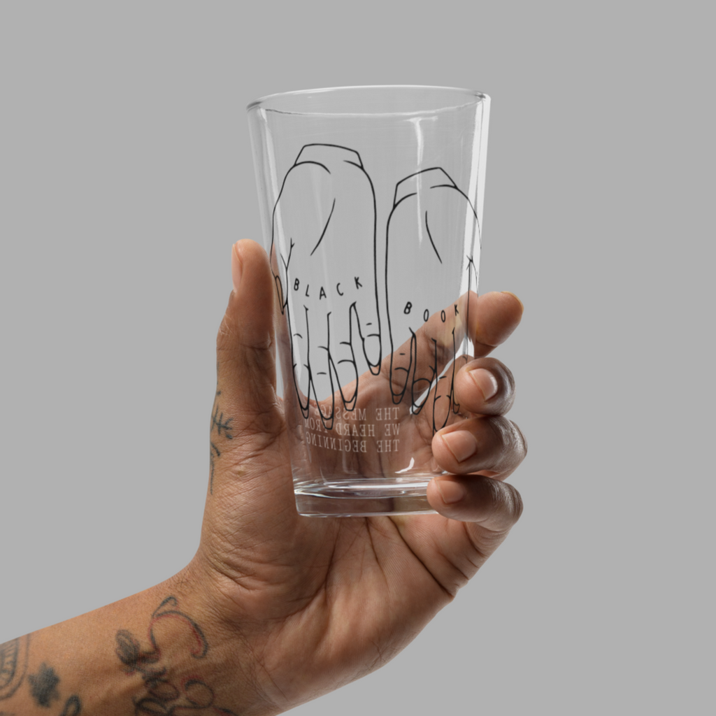 Hands Pint Glass