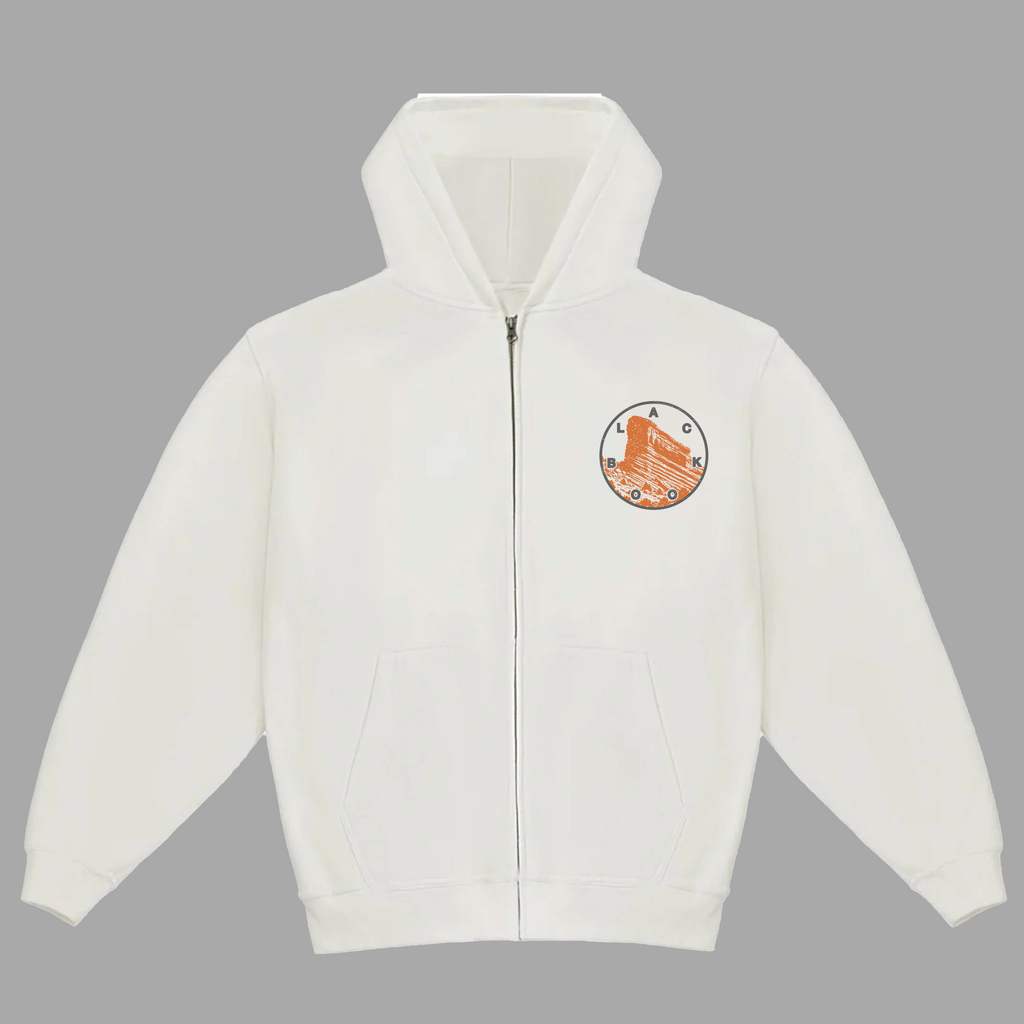 BLACK BOOK x RED ROCKS ZIP-UP HOODIE - "PREMIUM-BOX FIT"