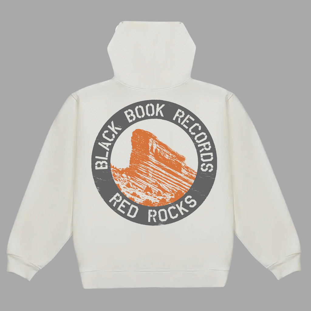 BLACK BOOK x RED ROCKS ZIP-UP HOODIE - "PREMIUM-BOX FIT"