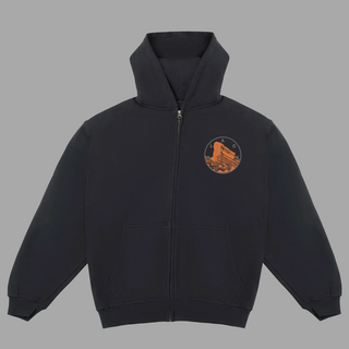 "PREMIUM-BOX FIT" BLACK BOOK x RED ROCKS ZIP-UP HOODIE