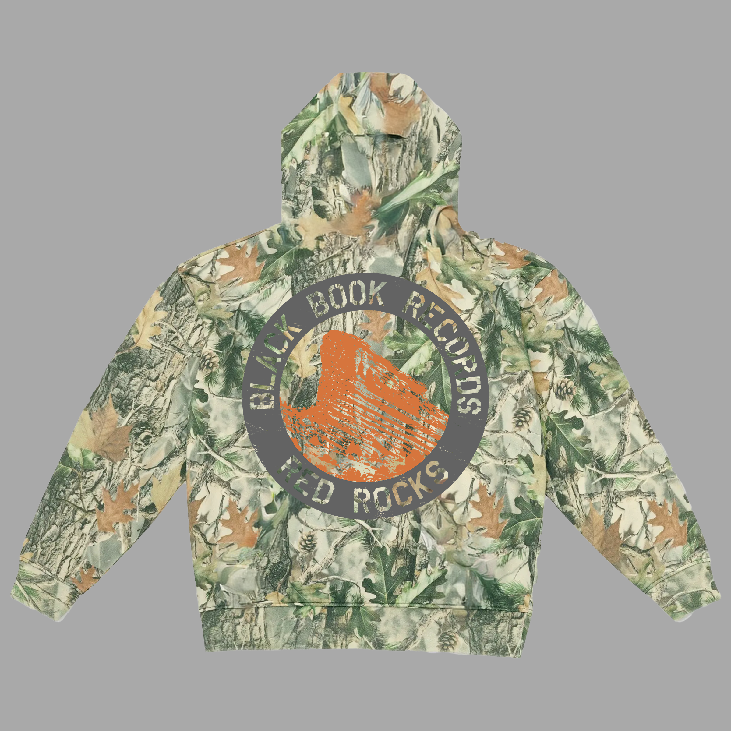 BLACK BOOK x RED ROCKS ZIP-UP HOODIE - "PREMIUM-BOX FIT"
