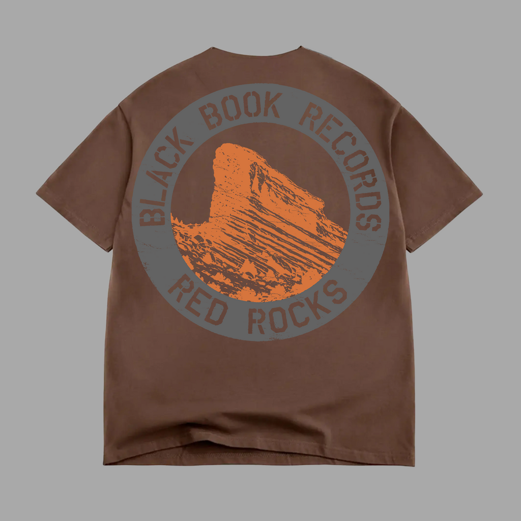 BLACK BOOK x RED ROCKS TEE - "PREMIUM-BOX FIT"