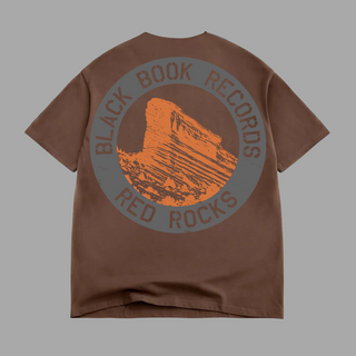 "PREMIUM-BOX FIT" BLACK BOOK x RED ROCKS TEE