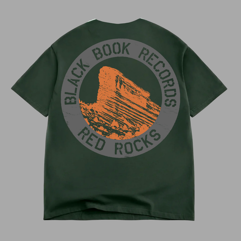 BLACK BOOK x RED ROCKS TEE - "PREMIUM-BOX FIT"