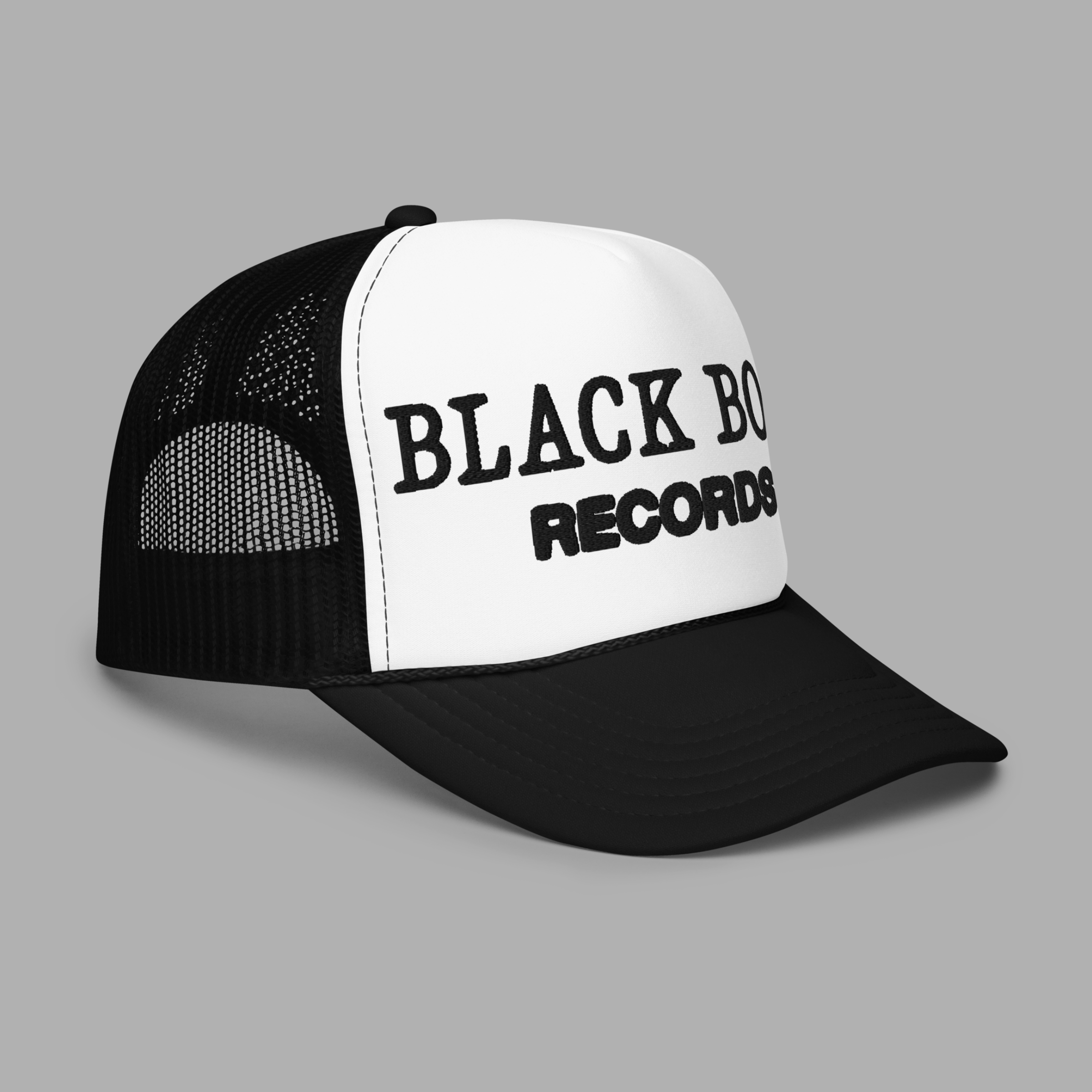 BLACK BOOK RECORDS FOAM TRUCKER - BLACK / WHITE / BLACK