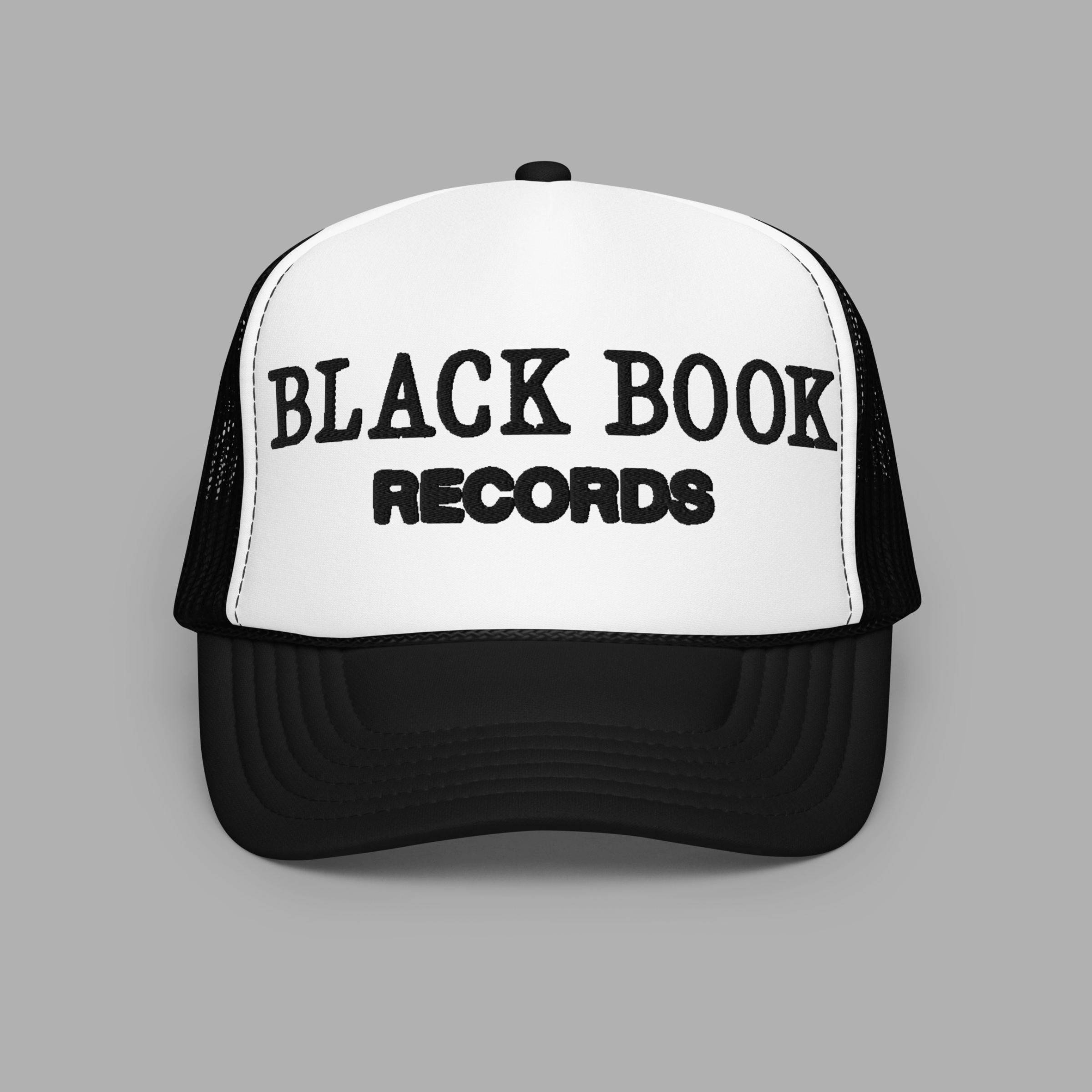 BLACK BOOK RECORDS FOAM TRUCKER - BLACK / WHITE / BLACK